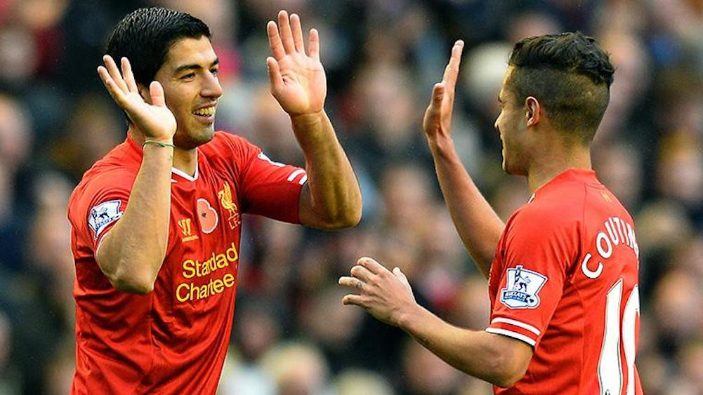 Una foto de Luis Suárez y Philippe Coutinho en el Liverpool / Twitter