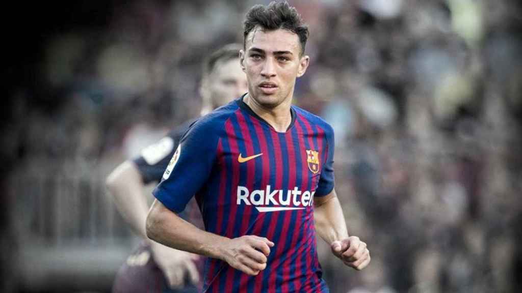 Munir El Haddadi, durante un partido del Barça / FCB