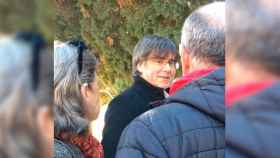 Carles Puigdemont en el cementerio donde descansa Antonio Machado / CG