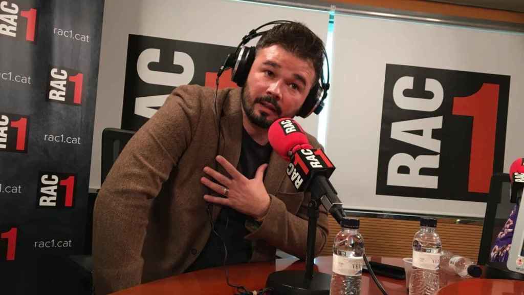 Gabriel Rufián, durante la entrevista / RAC1