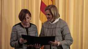 Carme Forcadell y Núria de Gisbert en una foto de archivo