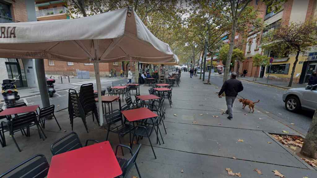 La Rambla Fabra i Puig, en el barrio de Sant Andreu de Barcelona, con las terrazas en una imagen de archivo / GOOGLE STREET VIEW