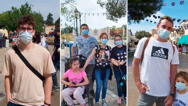 Jan, Elia y Aleix, entre los primeros visitantes de PortAventura World en 2021 / CG