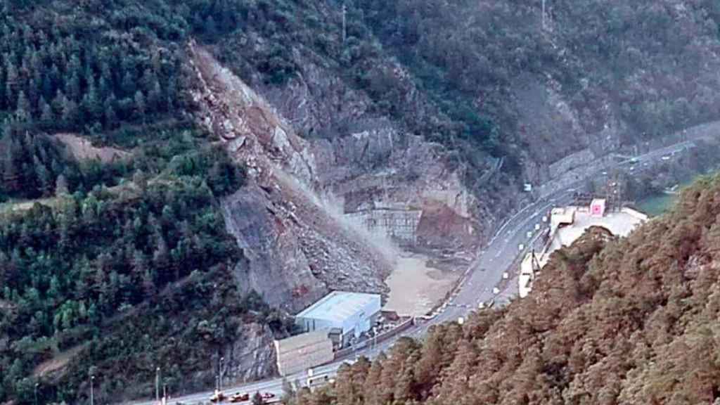 Desprendimiento en los accesos de Andorra