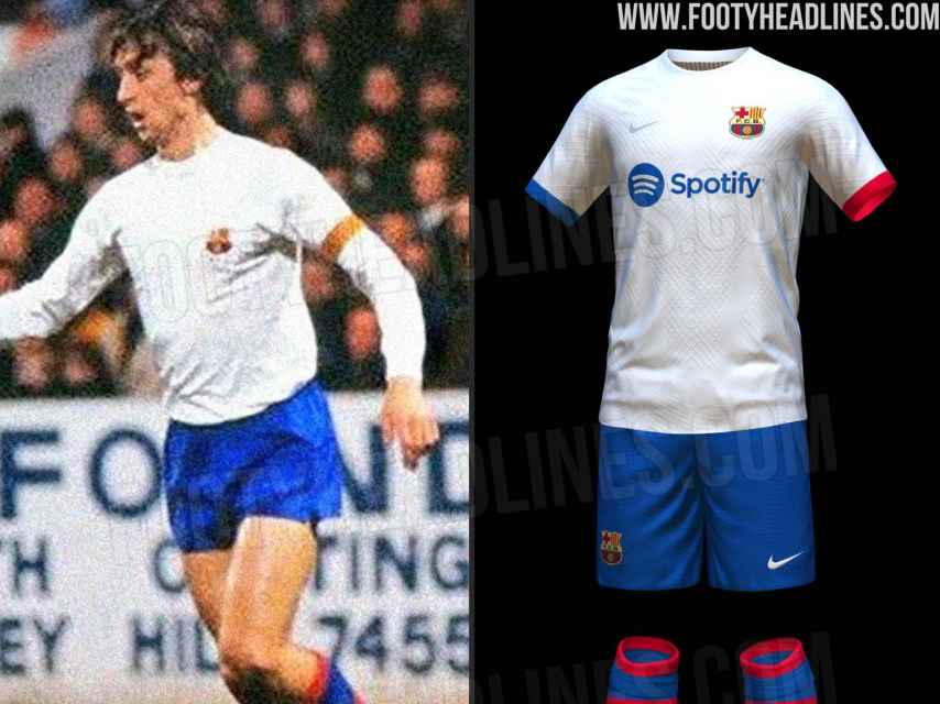 La nueva equipación del Barça como visitante, de color blanco