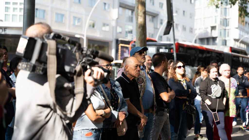 Manifestación enfrente de la Dgaia en avenida Paralel