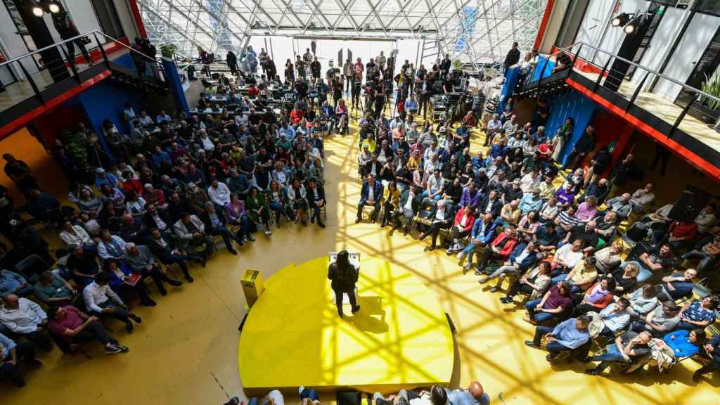 El acto central de campaña de ERC, desde arriba