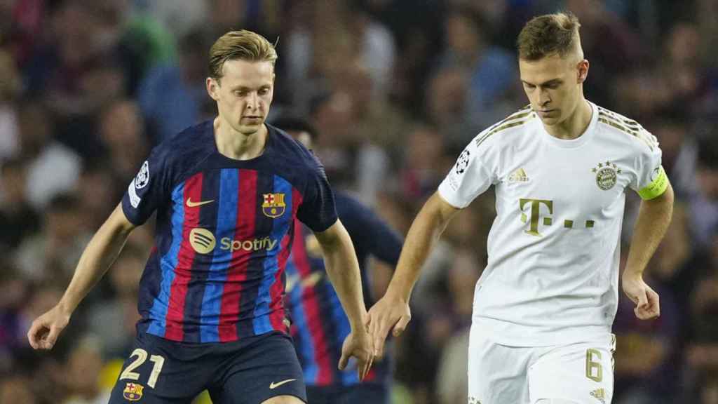 Joshua Kimmich, en un partido contra el Barça en la Champions League