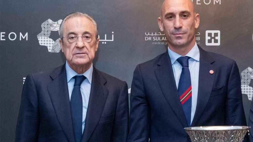 Florentino Pérez, con Luis Rubiales