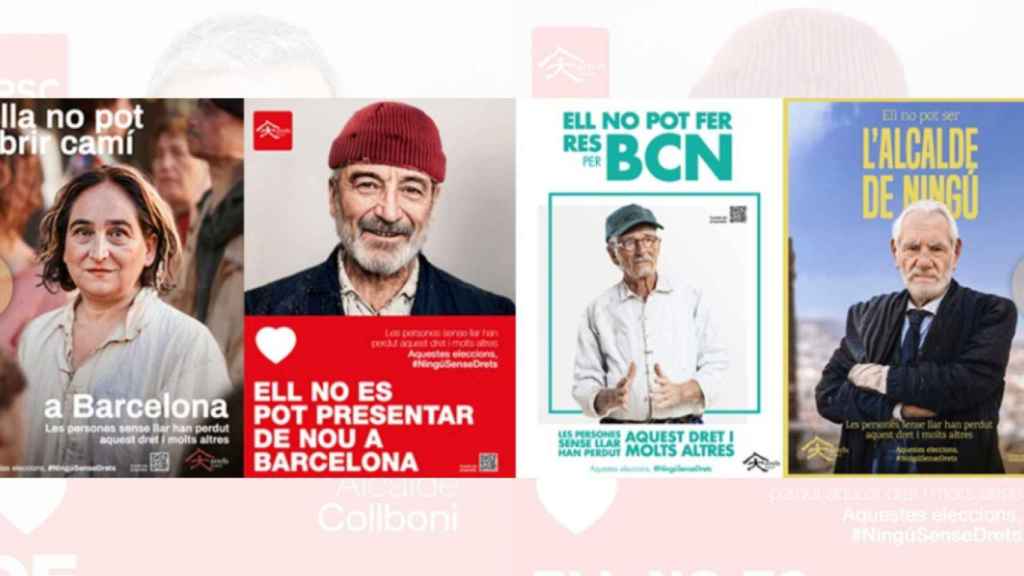 Así serían los candidatos por Barcelona si vivieran en la calle