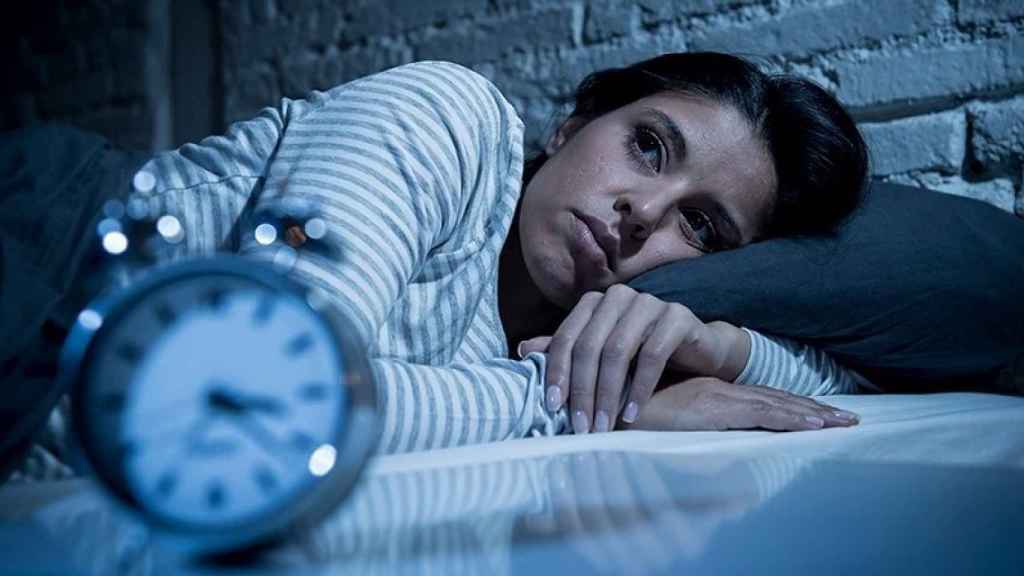 Una mujer con insomnio