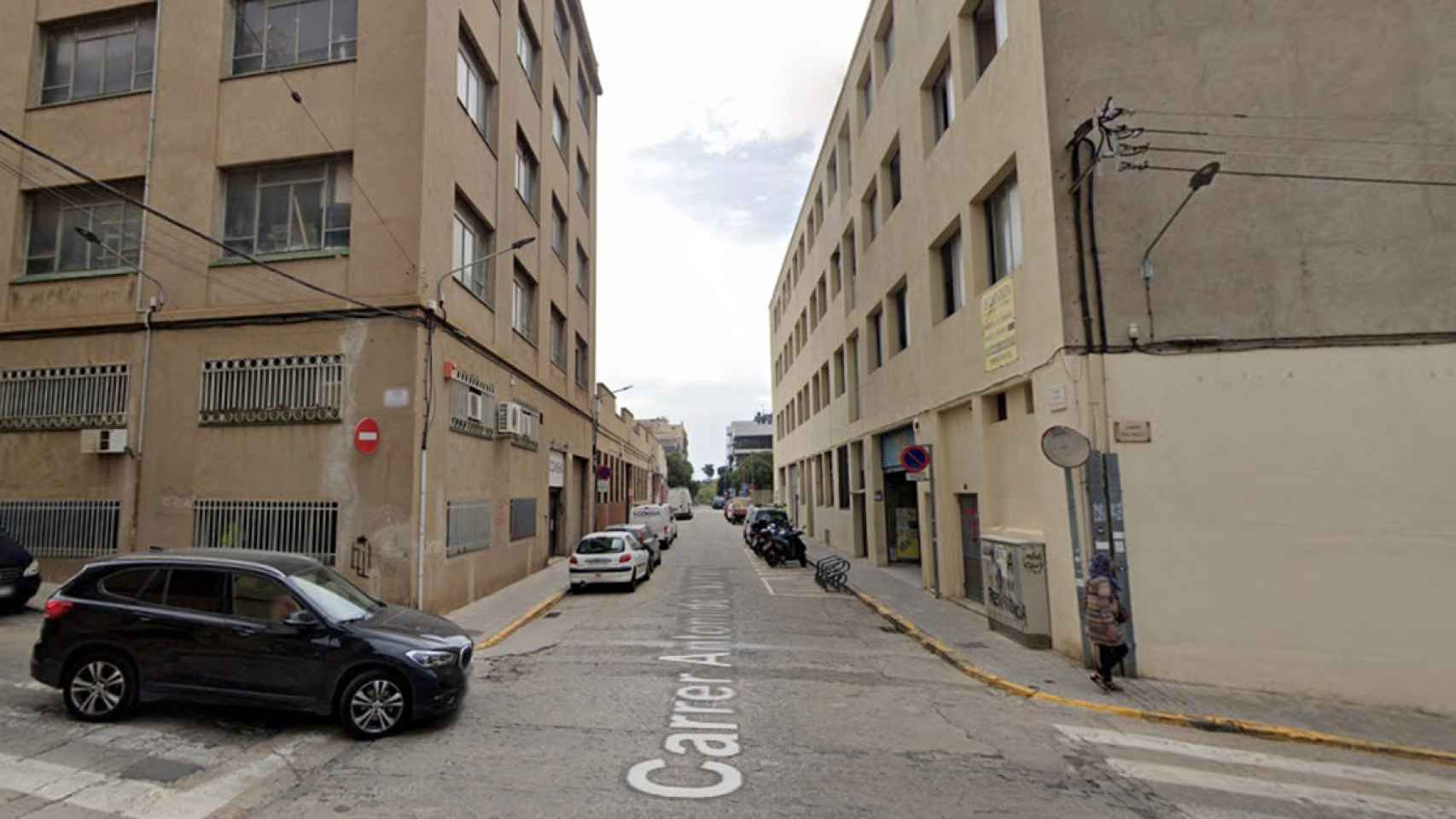 Calle Antoni Capmany de Mataró, Barcelona, lugar en el que han transcurrido los hechos