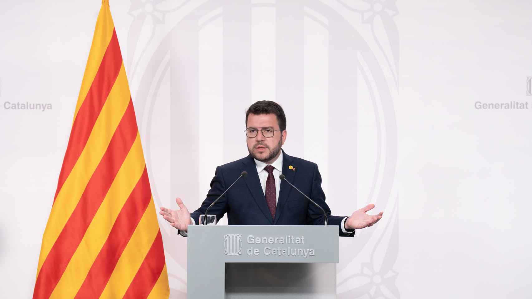 Pere Aragonès, en la Generalitat de Cataluña