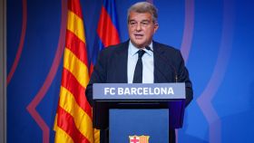 Joan Laporta, en un acto del Barça