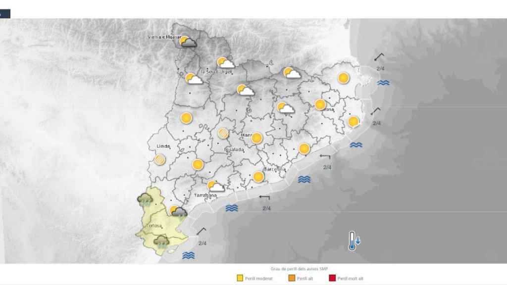 Predicción del Meteocat para este viernes 26 de mayo