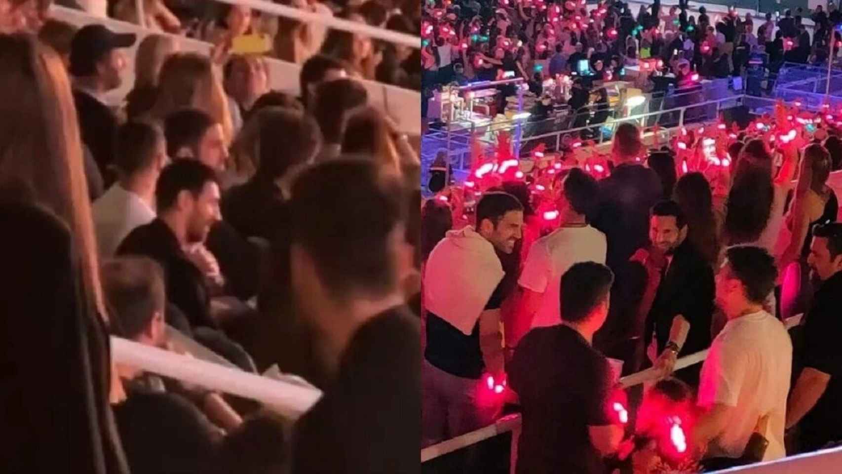 Descubren y ovacionan a Messi en el concierto de Coldplay