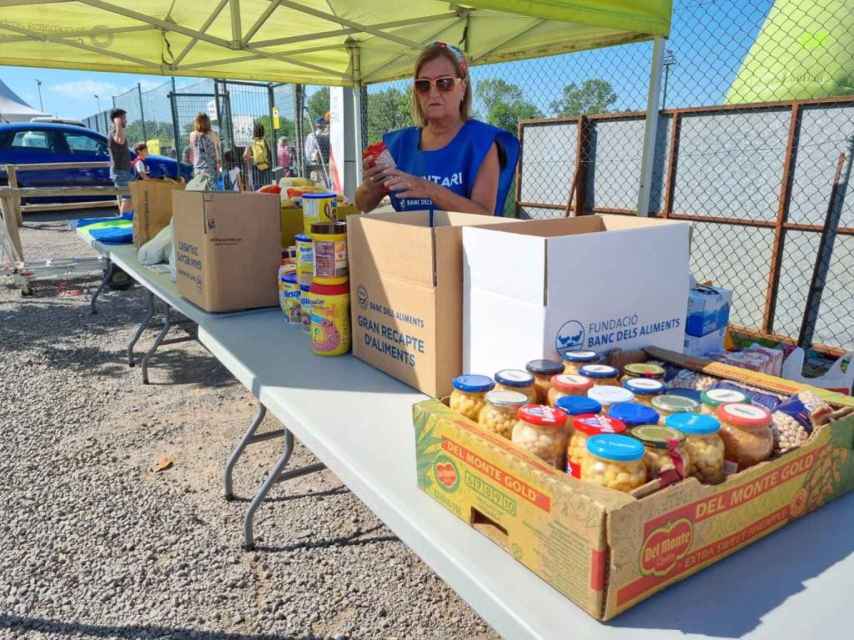 Recogida de alimentos en la alianza entre deporte y solidaridad