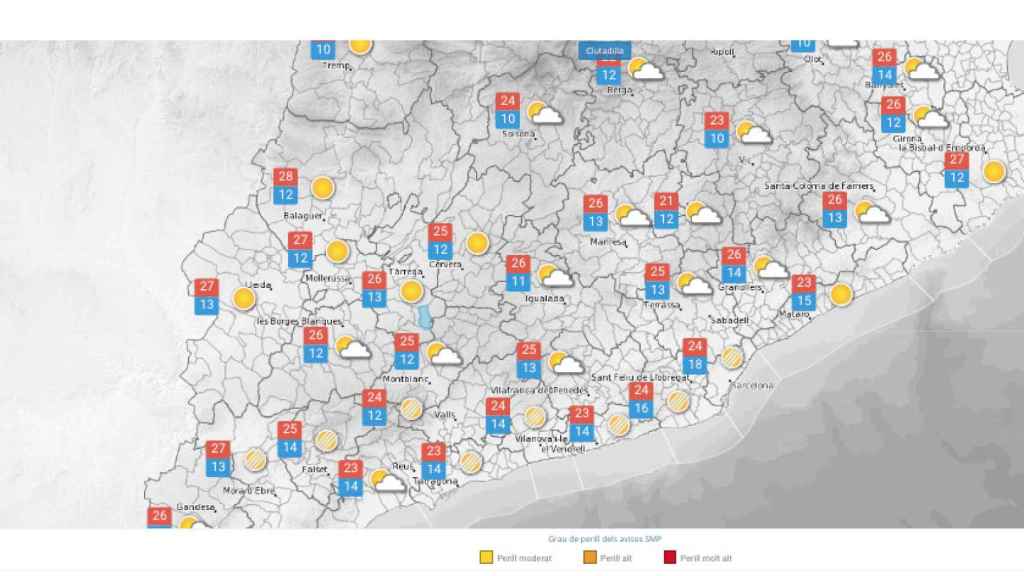 Previsión del Meteocat para este martes 30 de mayo