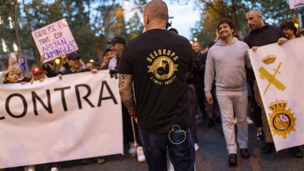 La manifestación de Desokupa en plena campaña de las municipales en Barcelona