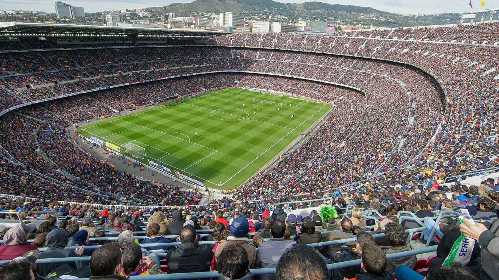 Imagen del Camp Nou lleno