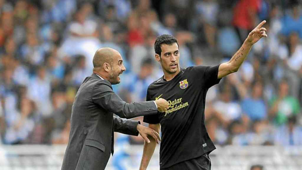 Pep Guardiola, la pieza clave en la carrera de Busquets