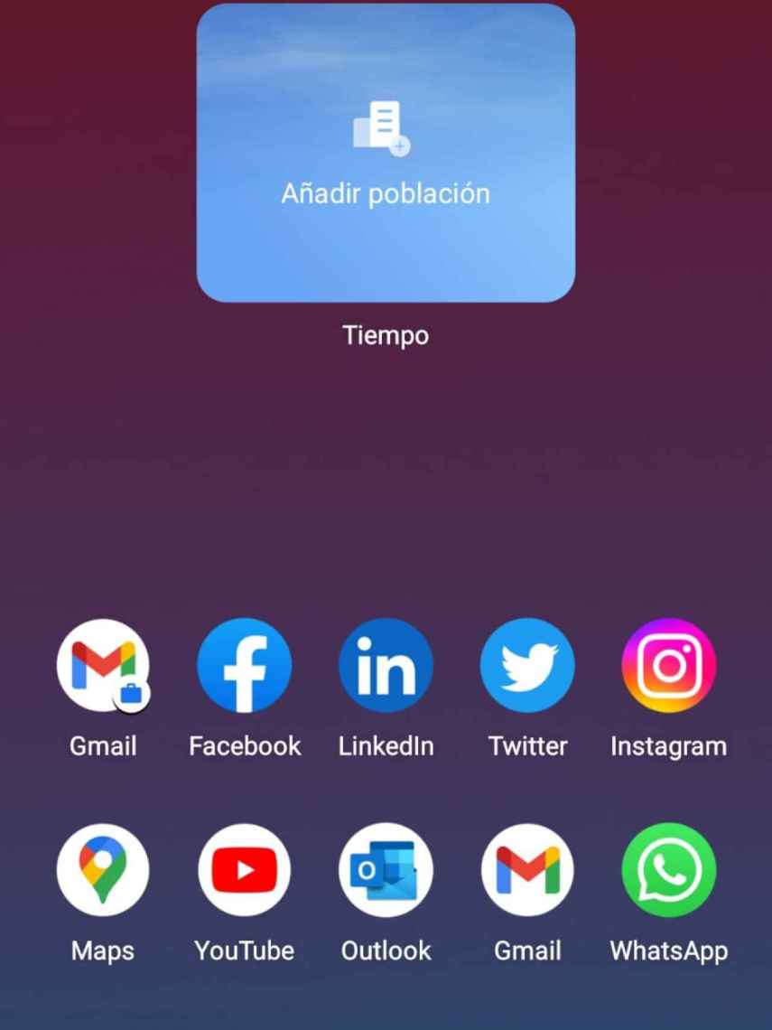 Pantalla de un móvil Android