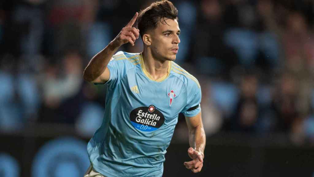 Gabri Veiga, en un partido del Celta