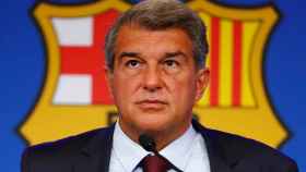 El presidente del FC Barcelona, Joan Laporta, en un acto del club