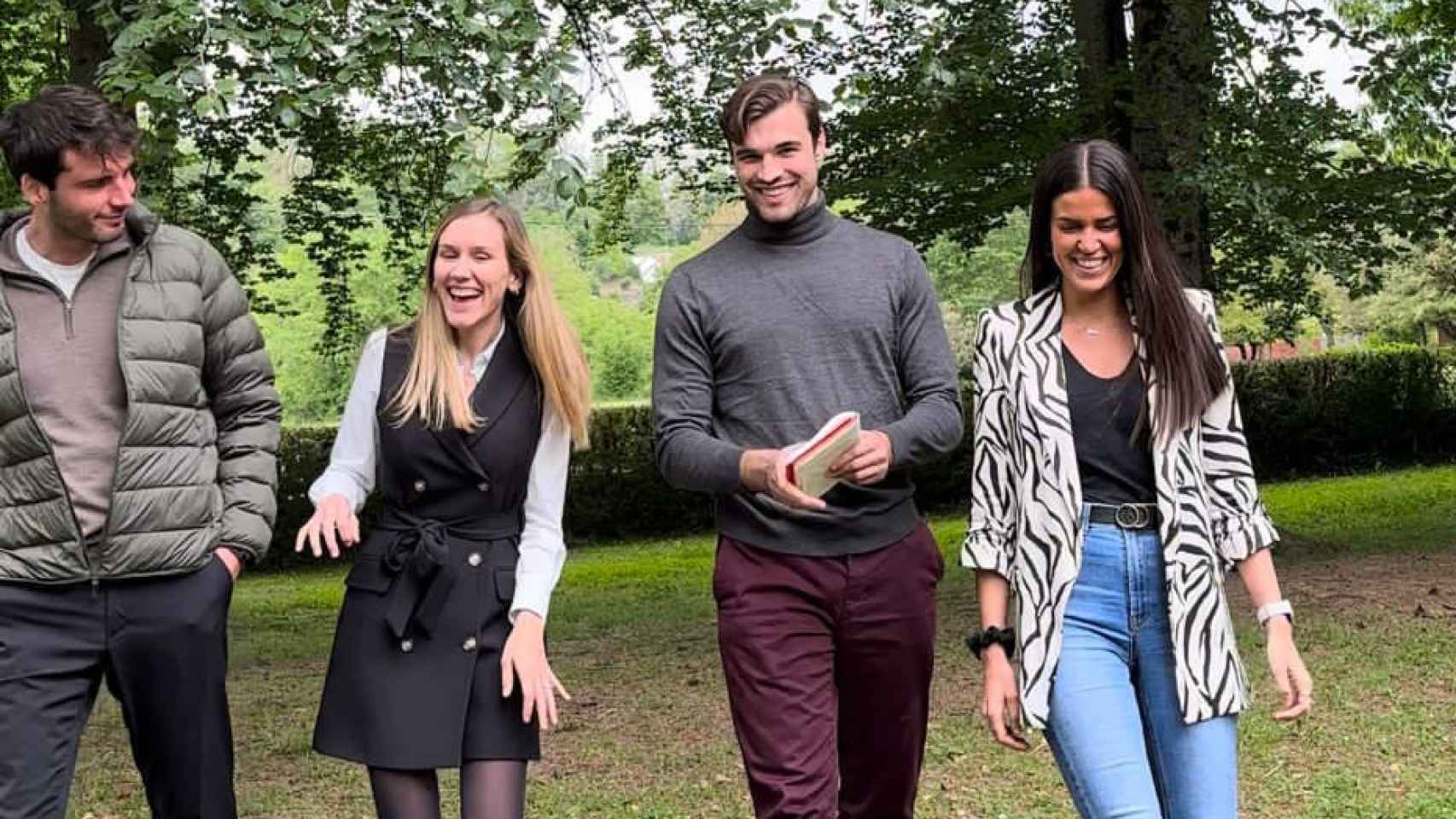 Parte de la junta de Liderem en Barcelona. De izquierda a derecha: Arnau Canal, Clàudia Tarinas, Tomàs Güell y Sandra Corrales / CEDIDA