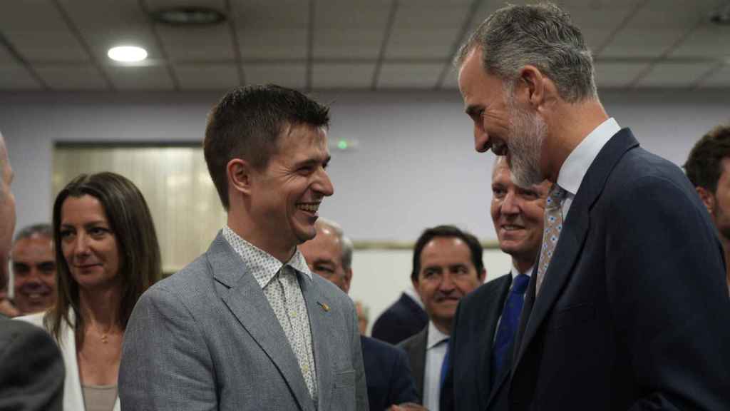 Marc Schneeberger, Premio Princesa de Investigación Científica 2023,  junto al Rey Felipe VI