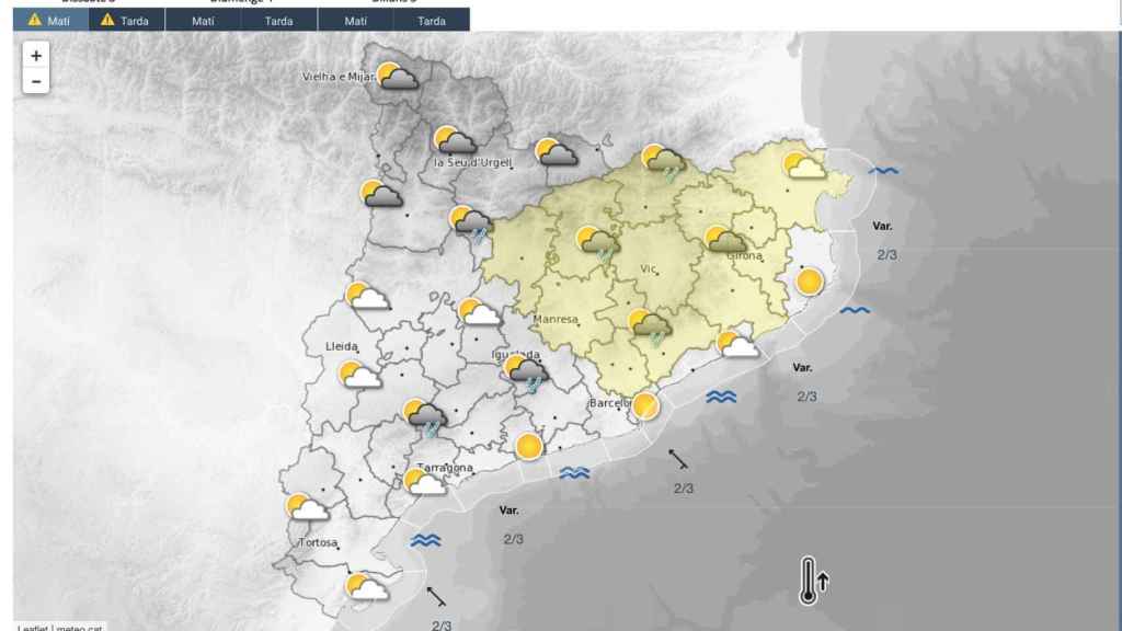 Predicción del Meteocat para este sábado 3 de junio