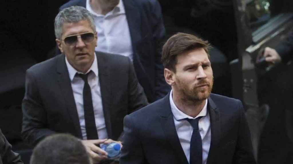 Jorge Messi y Leo Messi