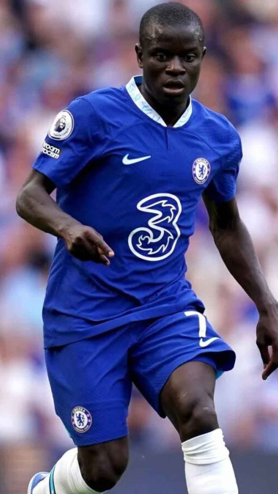 Kanté, en un partido con el Chelsea