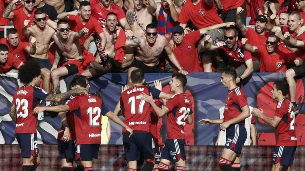 El CA Osasuna festeja un gol anotado en la temporada 2022-23 / REDES