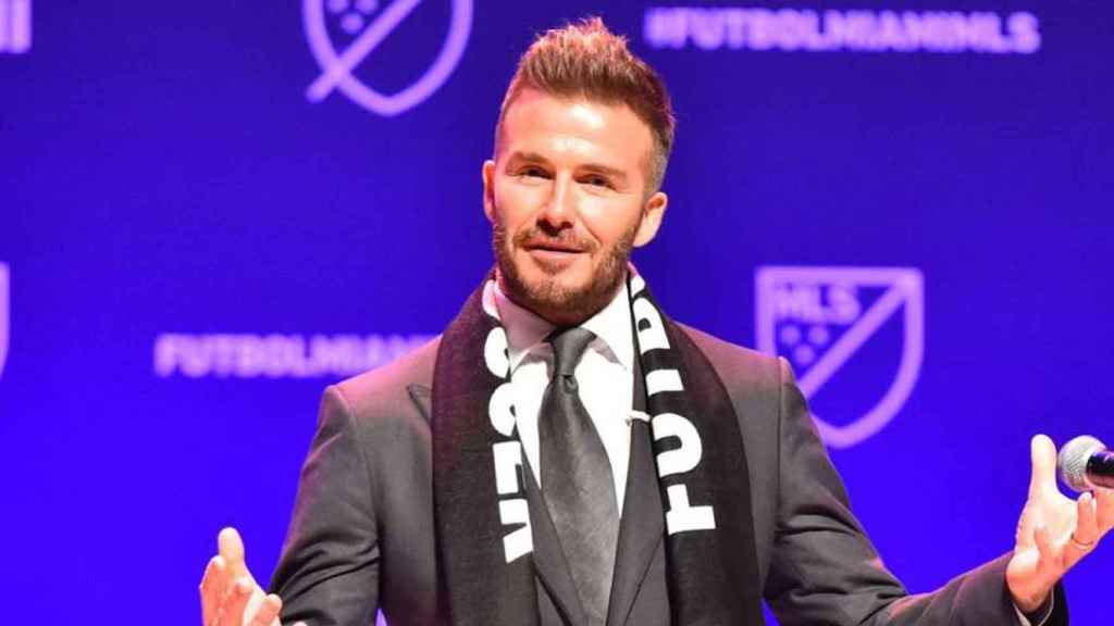 David Beckham, en la presentación oficial del Inter de Miami / EFE