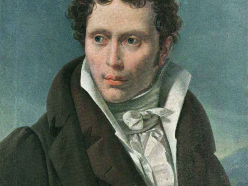 Arthur Schopenhauer retratado por Ludwig SigismundRuhl (1815)