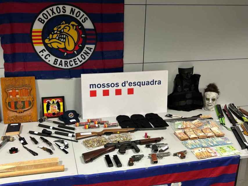 Objetos incautados por los Mossos d'Esquadra en los registros de la 'operación Hydra'