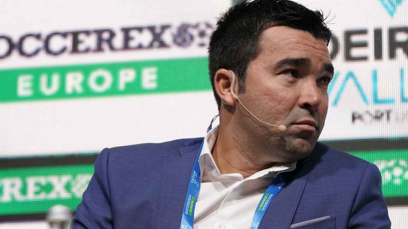 Deco, exjugador del Barça, durante un evento