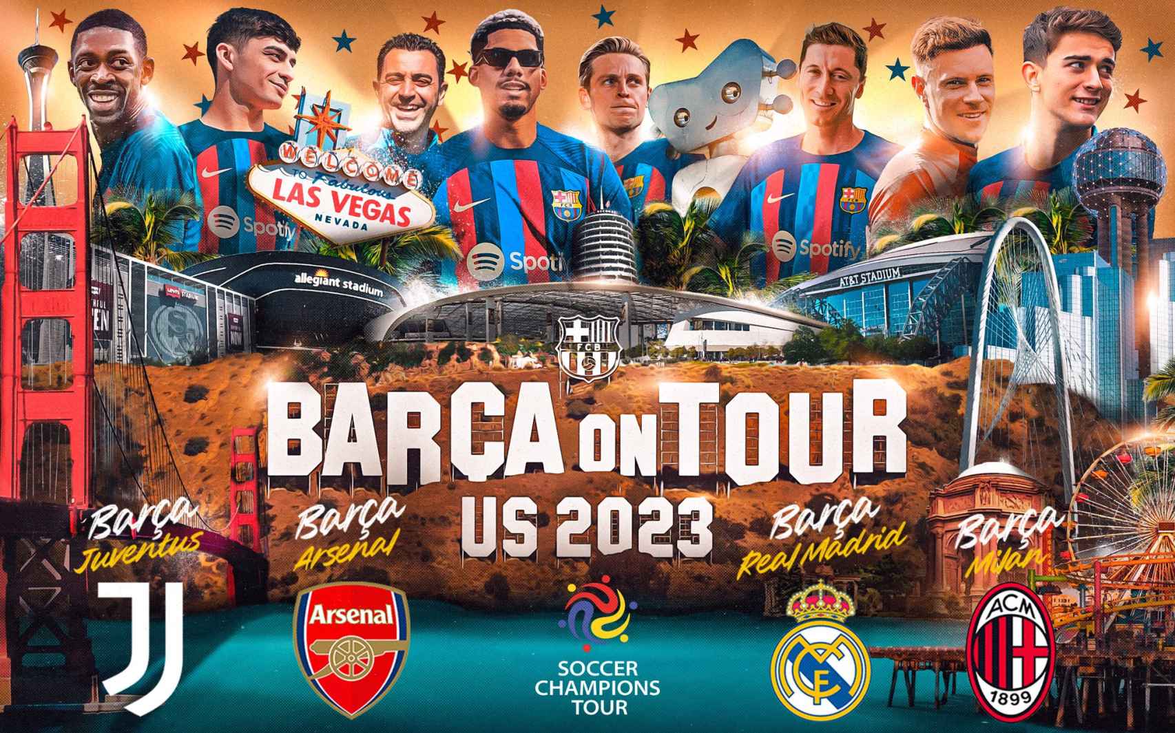 Los cuatro amistosos del Barça contra equipos de élite en la gira por Estados Unidos