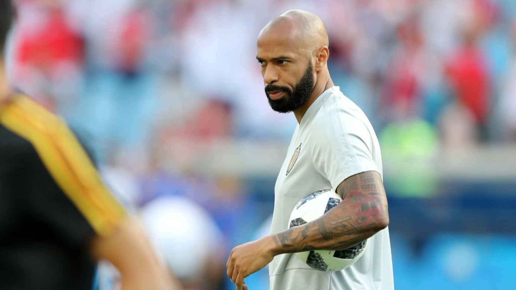 Thierry Henry, durante la época como segundo entrenador de Bélgica