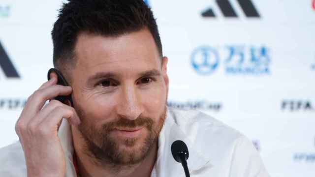 Leo Messi en una rueda de prensa / EFE