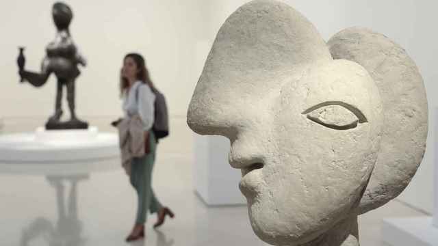 a obra ‘Cabeza de mujer’, en la exposición del Museo Picasso Málaga