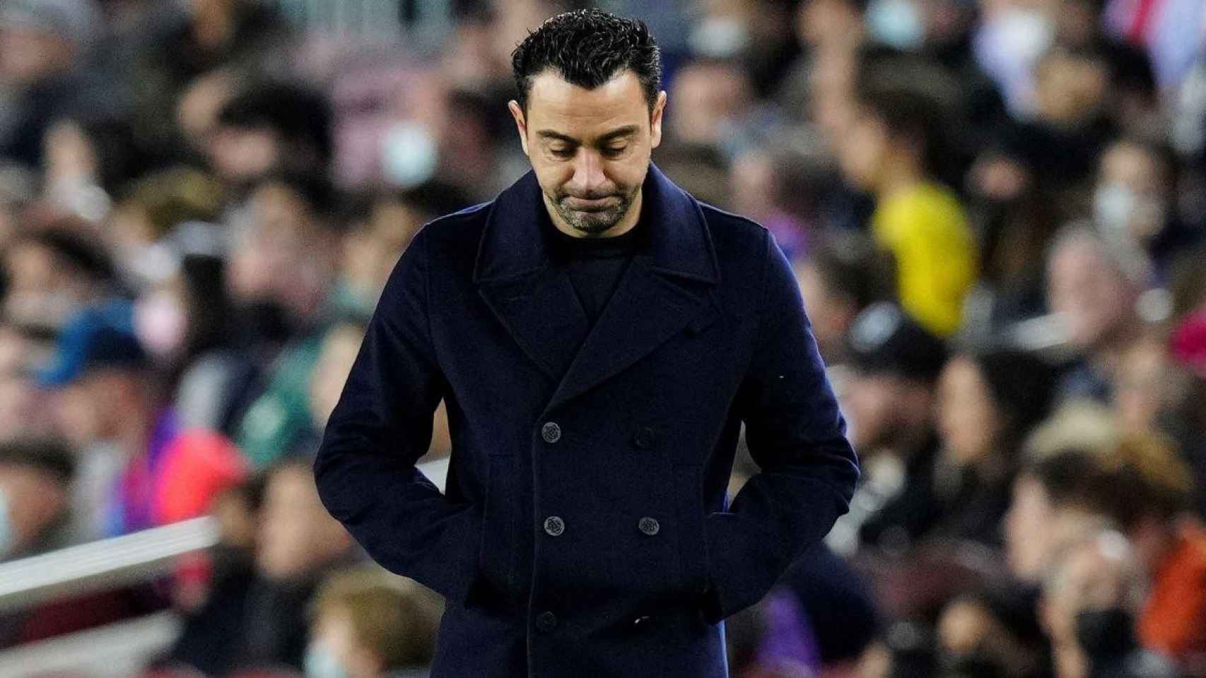 Xavi Hernández, durante un partido como entrenador del Barça / REDES