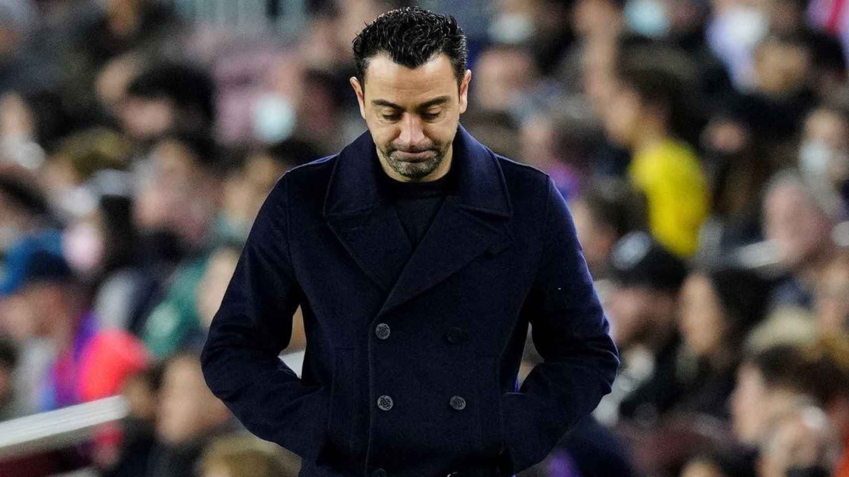 Xavi Hernández, durante un partido como entrenador del Barça / REDES