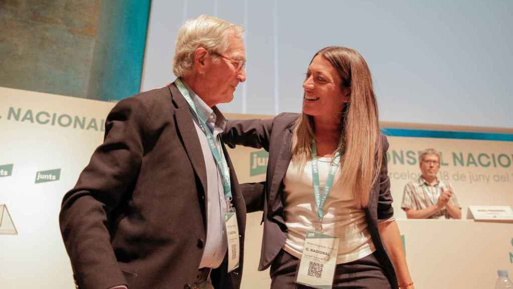 Xavier Trias y Miriam Nogueras, en el Consejo Nacional de Junts per Catalunya