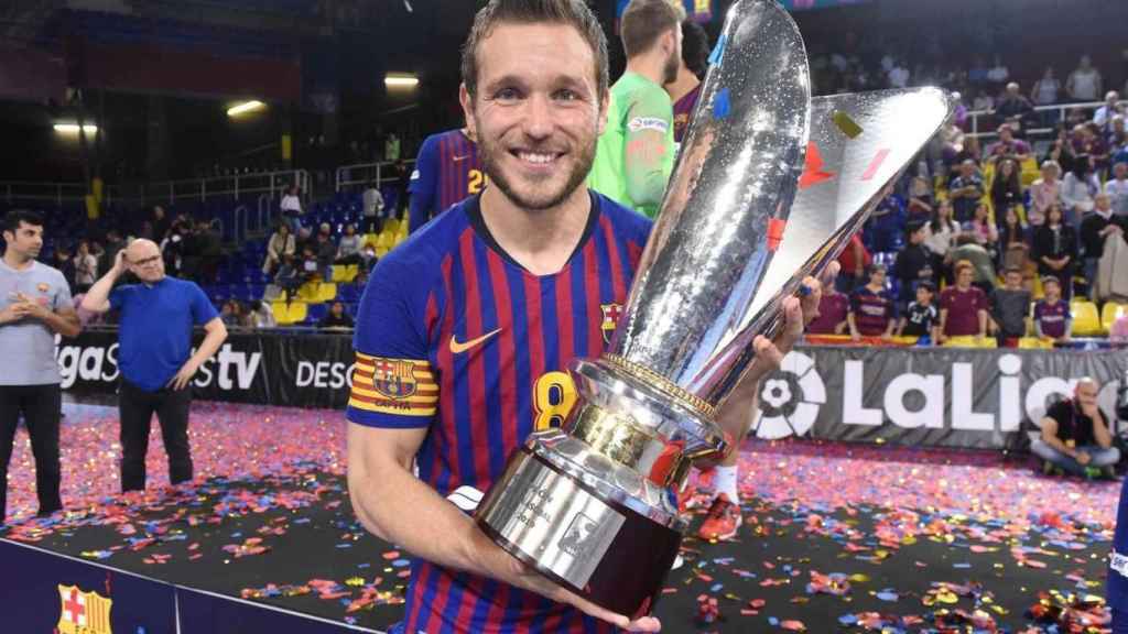 Víctor Tomàs, durante su etapa como jugador del Barça de balonmano