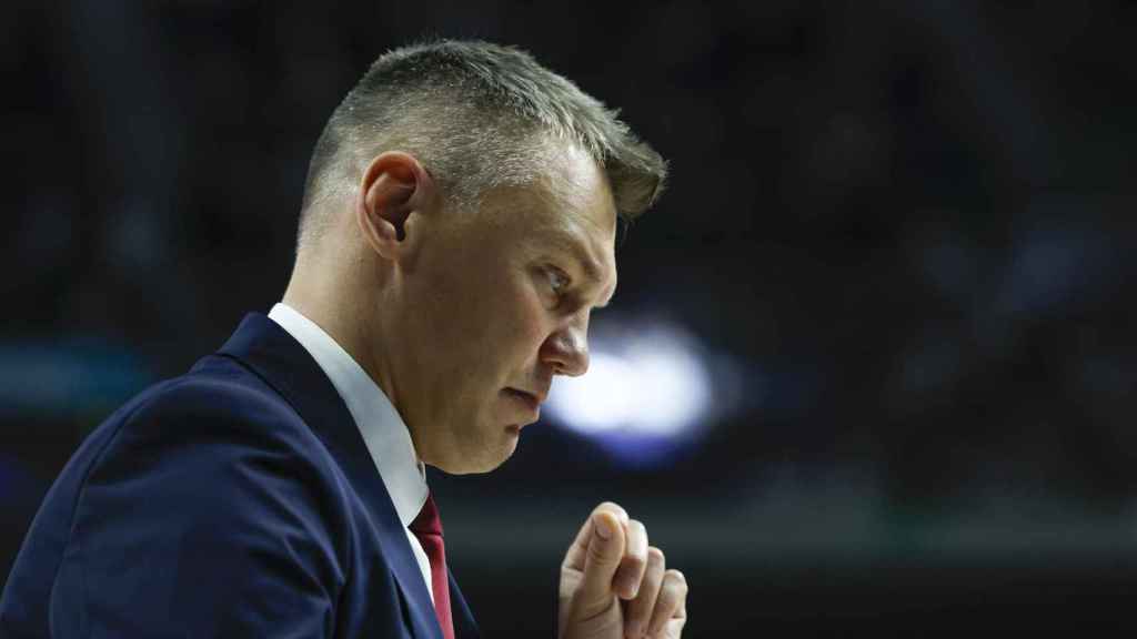 Jasikevicius, durante el tercer partido de la final de la ACB