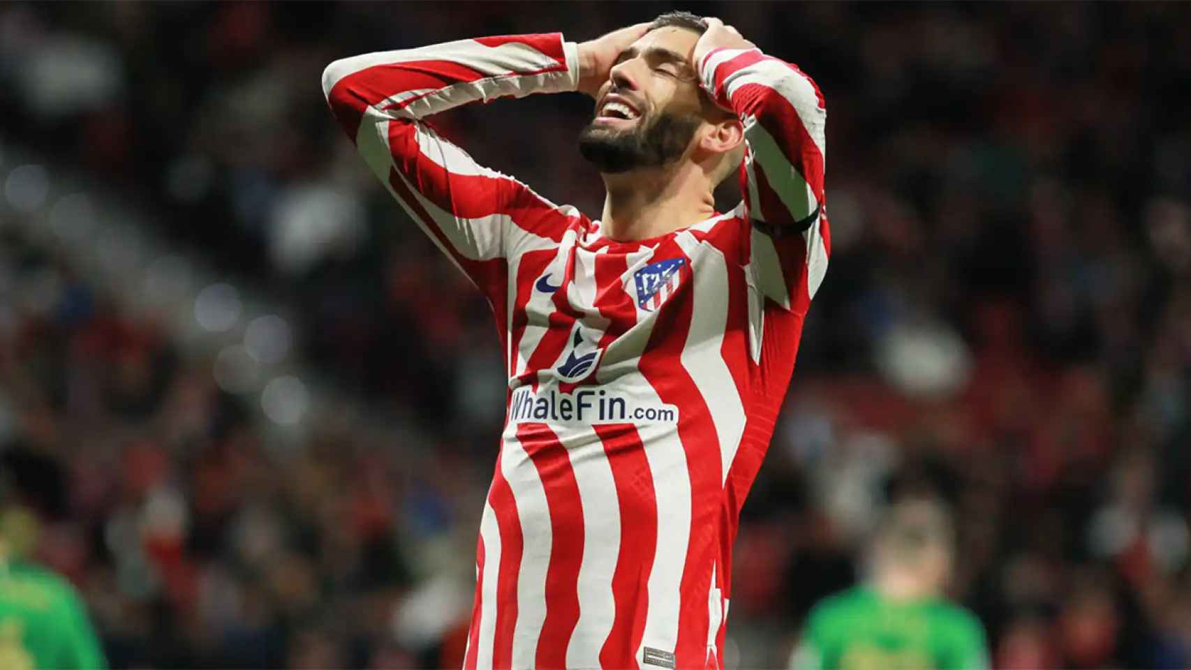 Yannick Carrasco, lamentando una ocasión fallada con el Atlético de Madrid / REDES