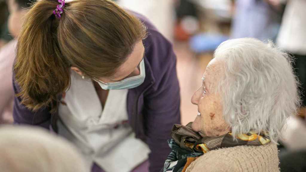 Una anciana en una residencia catalana