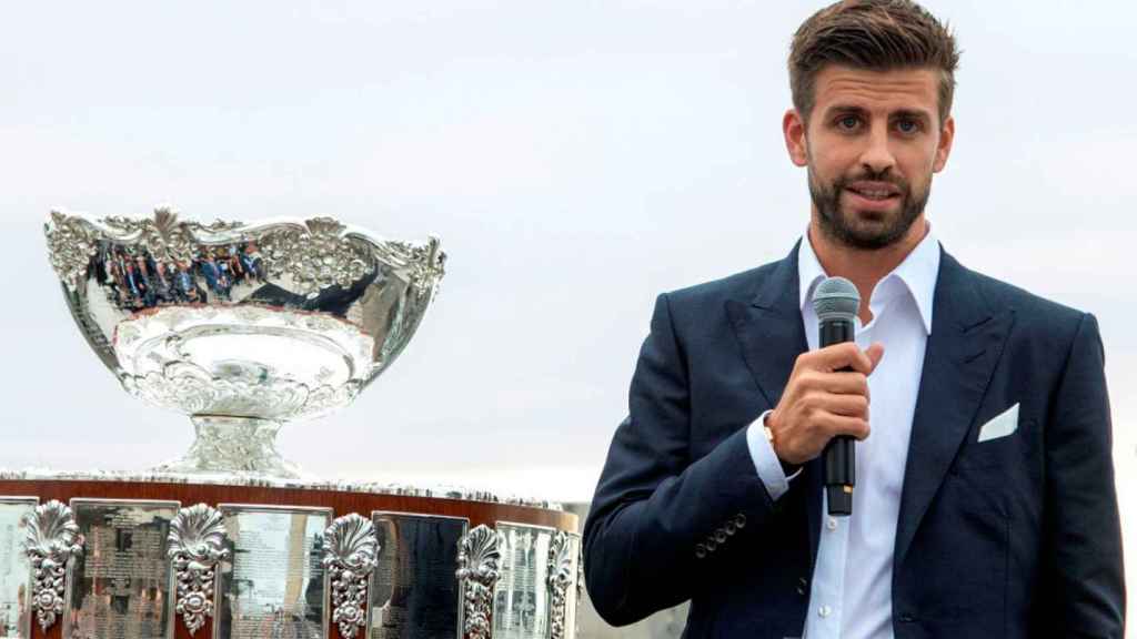 Gerard Piqué, en la presentación de la Copa Davis 2021